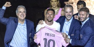 En una presentación desdibujada por la tormenta, Messi llega a Miami con ansias de ganar