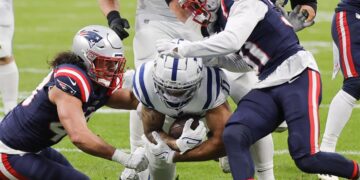 Los Colts se imponen con gran actuación de su defensiva a Pats en Frankfurt
